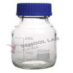 Screw Top Reagent Bottle - Clear/Blue Cap - 250ml